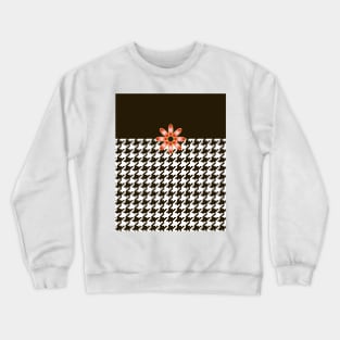 Black Licorice Houndstooth Crewneck Sweatshirt